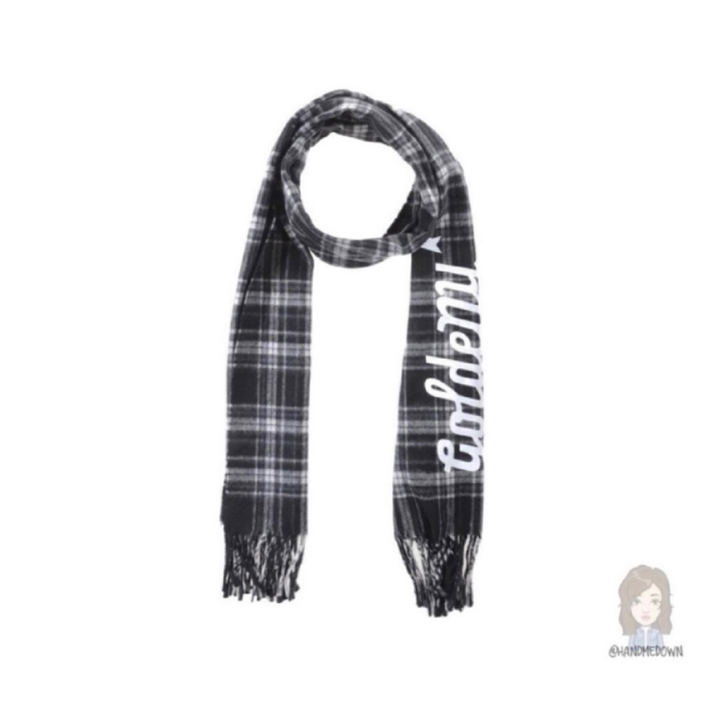 NWOT! Golden Goose Deluxe Brand Goldeny Plaid Scarf - Picture 12 of 13